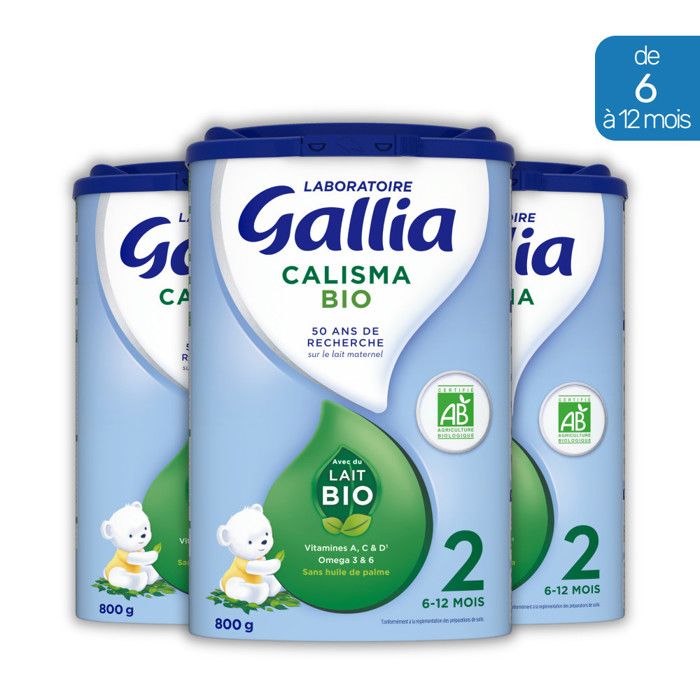 Gallia Calisma Lait 2eme Age BIO 800g