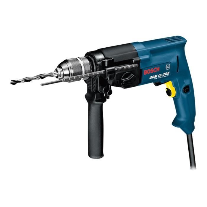 Perceuse - Bosch - GBM 13-2 RE Professional - 750 W - 2 vitesses - Mandrin à clé 13 mm Perceuse - Bosch - GBM 13-2 RE Professional - 750 W - 2 vitesses - Mandrin à clé 13 mm