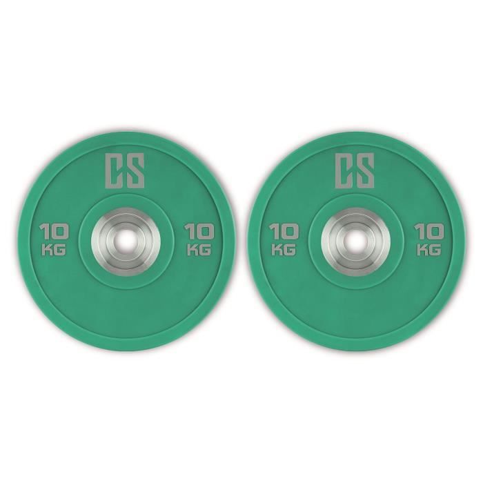 Capital Sports Methoder Paire de disques haltère/Poids en Caoutchouc Absorbant Les Coups Capital Sports Methoder Paire de disques haltère/Poids en Caoutchouc Absorbant Les Coups