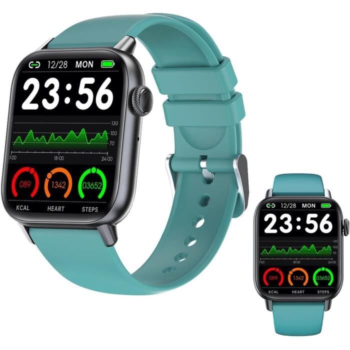 Montre Connectée Hommes Femmes Sport Montre Étanche IP67 Tracker D'Activité Podomètre Sommeil