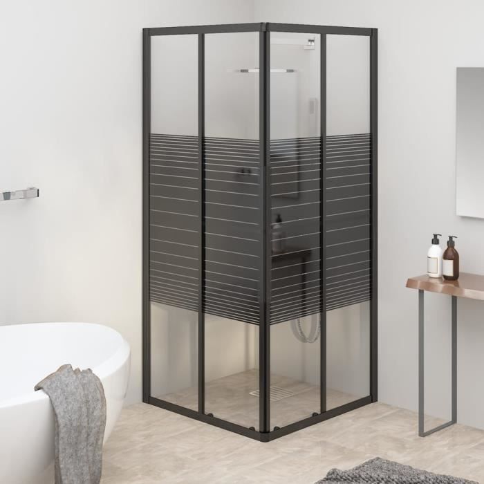 Pare-baignoire Angulaire Forte - 70x150cm, Porte Centrale, PVC Blanc (neuf)