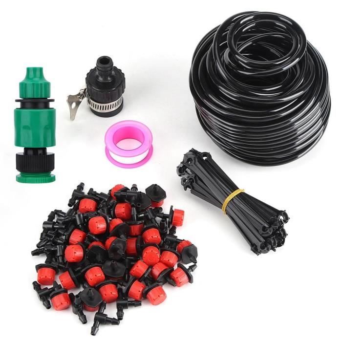 Tuyau Irrigation Micro Goutte-à-Goutte 4/7 Mm - PVC Gris, 10 M, Pour Serre/Jardin, Souple Et Anti-UV
