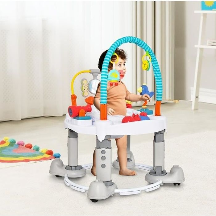 DREAMADE Trotteur Bébé Evolutif 3 en 1 Pliable avec Hauteur Réglable,  Musique et Lumière, Forme de Voiture, pour 6-18 Mois, Noir - Cdiscount  Puériculture & Eveil bébé