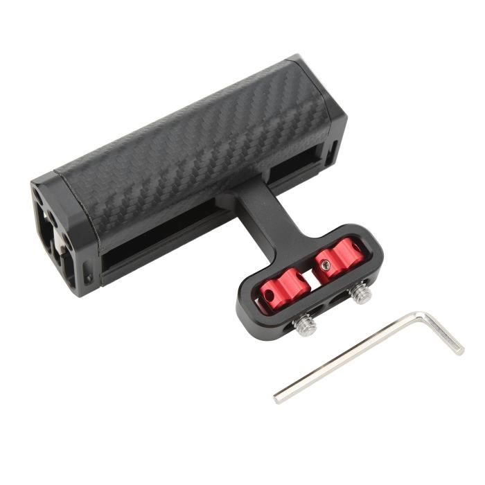 Hersmay Cage Pour Sony ZV-E10 Avec Poignée Bois – Cage Caméra Aluminium + Griffe + Arca Swiss