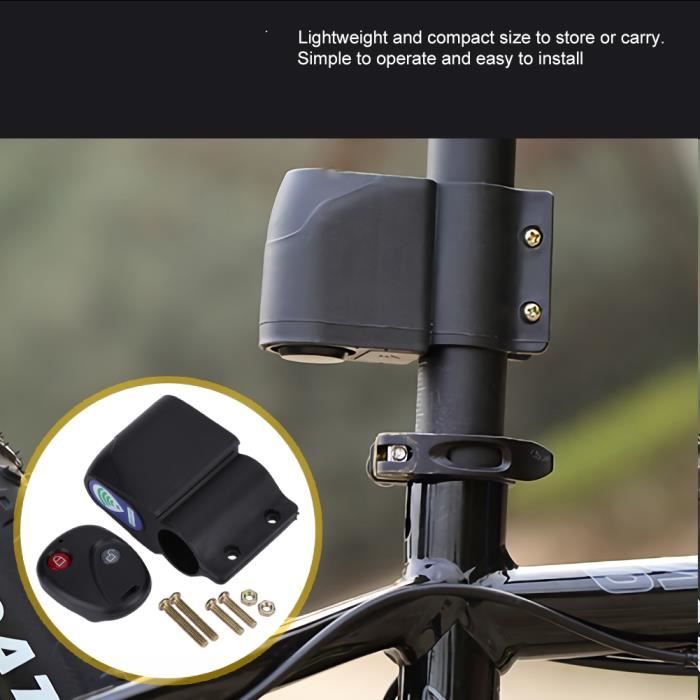 Alarme Antivol Vélo/moto Sans Fil 113 DB - Détection Vibration, Télécommande - Étanche IP55 - Pour Vélo, Scooter, Porte, Voiture - 4