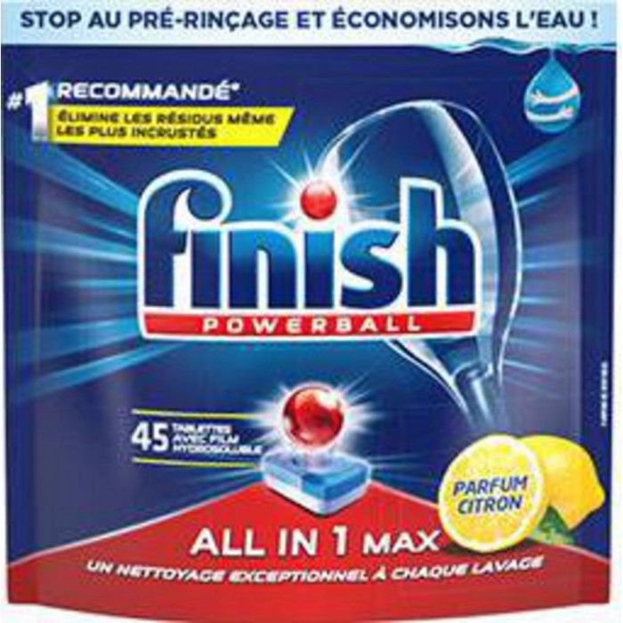 Finish Pastille Lave Vaisselle Power Ball Citron X45 Achat Vente Liquide Lave Vaisselle Cdiscount