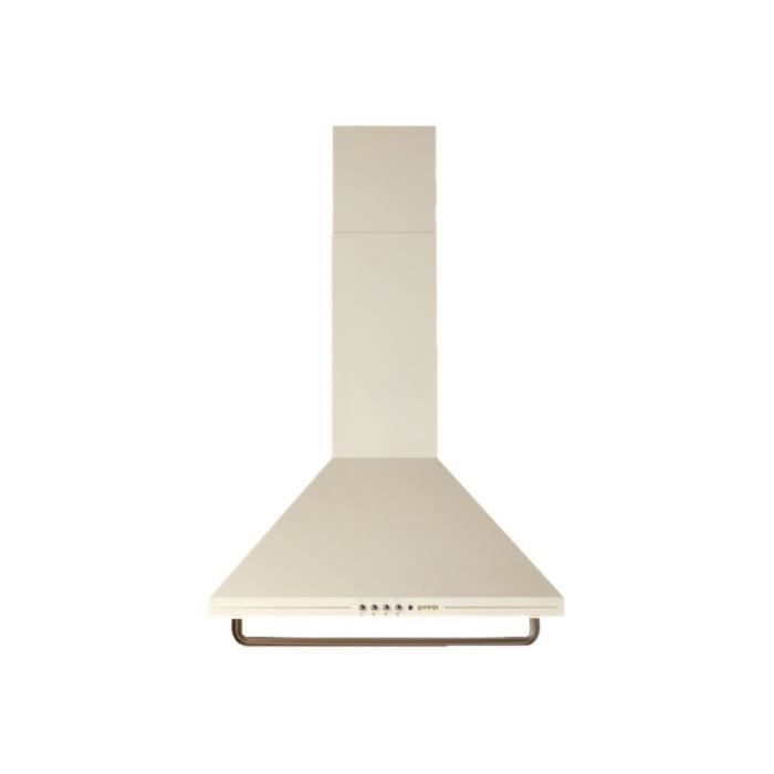 Gorenje Classico Dk63cli Hotte Hotte Decorative Largeur 60 Cm Profondeur 50 Cm Evacuation Recyclage Ivoire Achat Vente Hotte Cdiscount