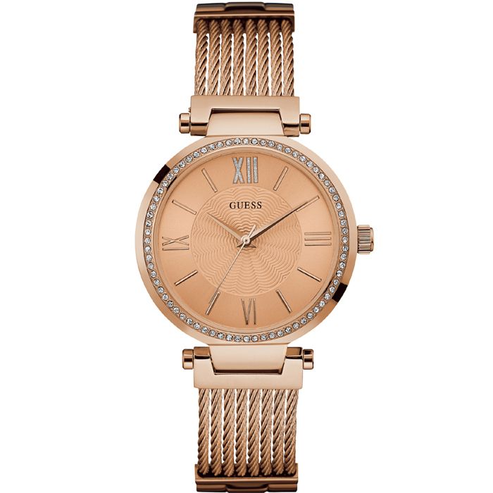 Montre Guess Soho W0638L4 Femme Or rose C bles en acier