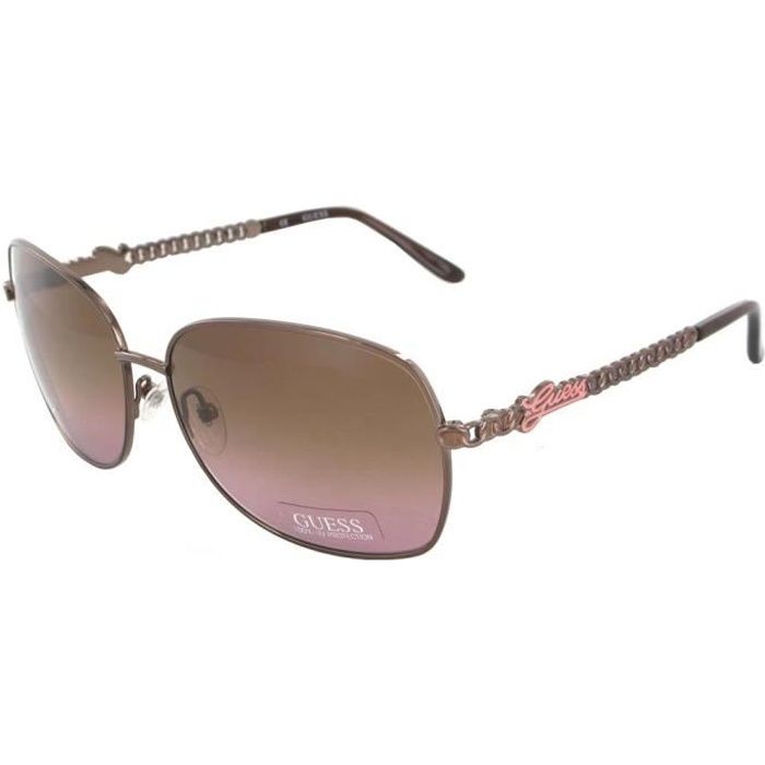 Lunettes De Soleil Guess GU7501 - Modèle Aviateur Femme, Taille 58-14-140