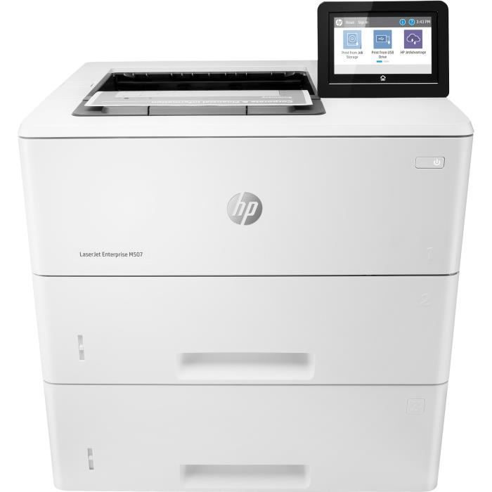 HP Imprimante LaserJet Enterprise M507 M507x – Monochrome – Impression 43 ppm Mono – 1200 x 1200 dpi – Recto/Verso