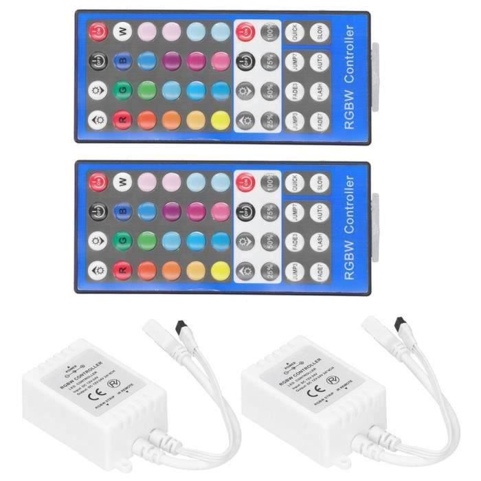 Kit Complet Télécommande et Contrôleur Infrarouge pour Éclairage de LED  RGB/RGBW
