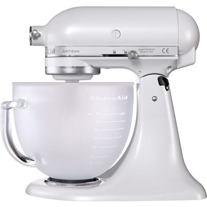 Kitchenaid Robot Patissier Artisan Blanc Givre 5ksm15 Achat Vente Robot De Cuisine Cdiscount