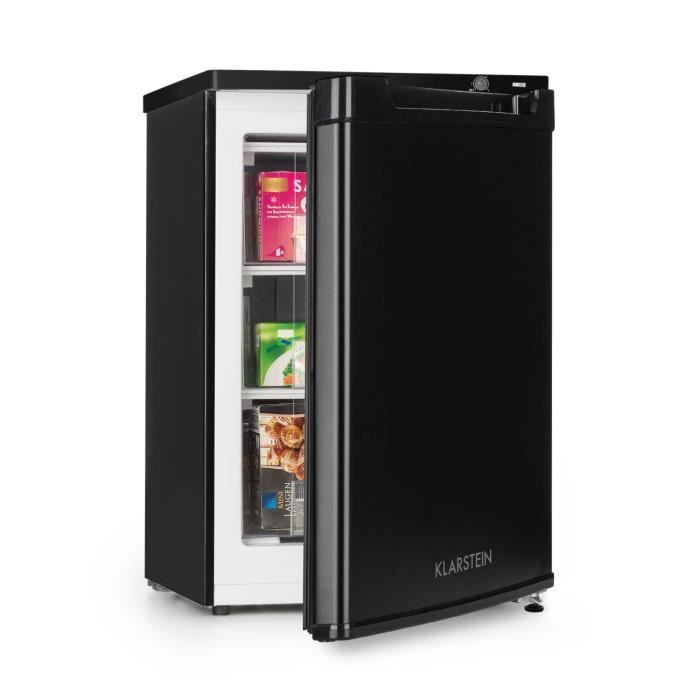 Mini Frigo Klarstein Beercracker 90L - Classe E, Compartiment Congélo, Décapsuleur Intégré - Idéal Studio/garçon