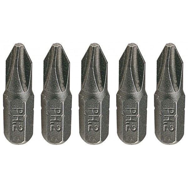 KS Tools Boîte dembouts de vissage Classic - 6 pans - PH3 x 25mm - 5 pcs - 911.2208