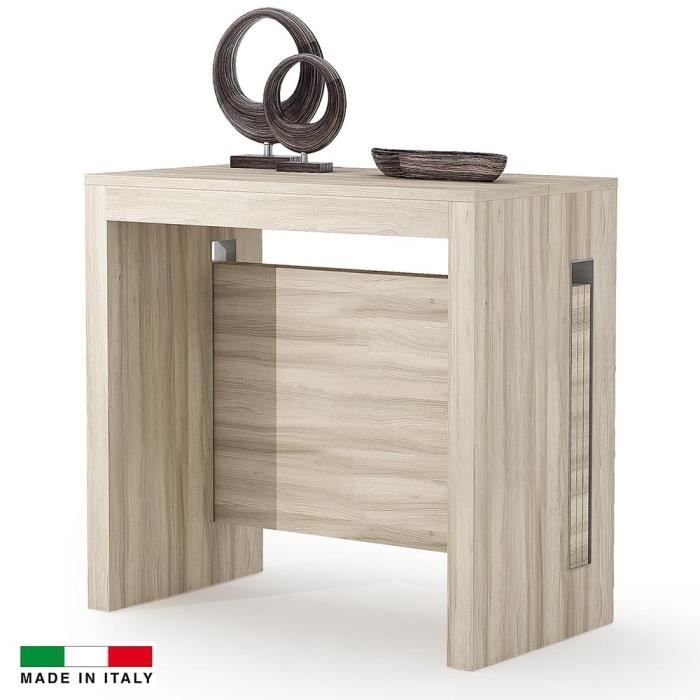 Table Console Extensible Grazia 3 Allonges Integrees Orme Orme
