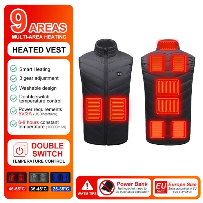 Gilet chauffant usb discount moto