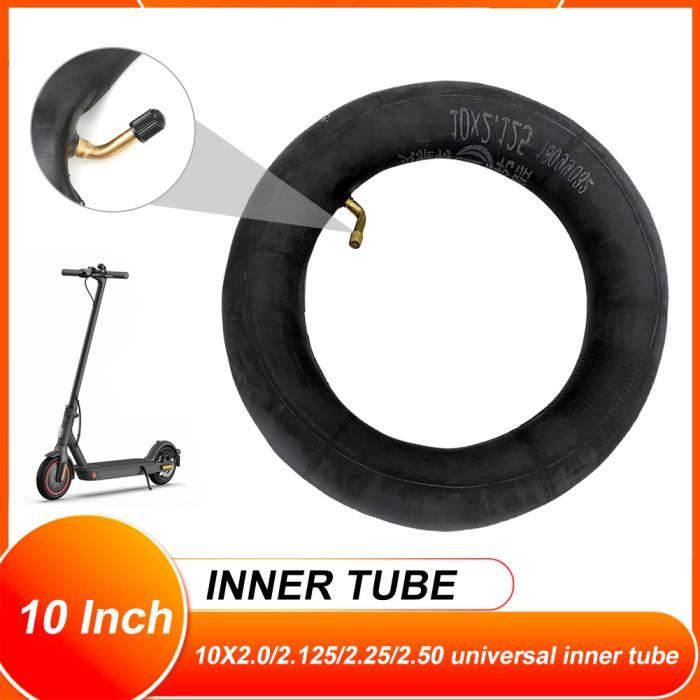 Chambre à air - MOOHOP - 10x2.125 pouces - Caoutchouc butyle - Compatible Trottinette Électrique - Noir
