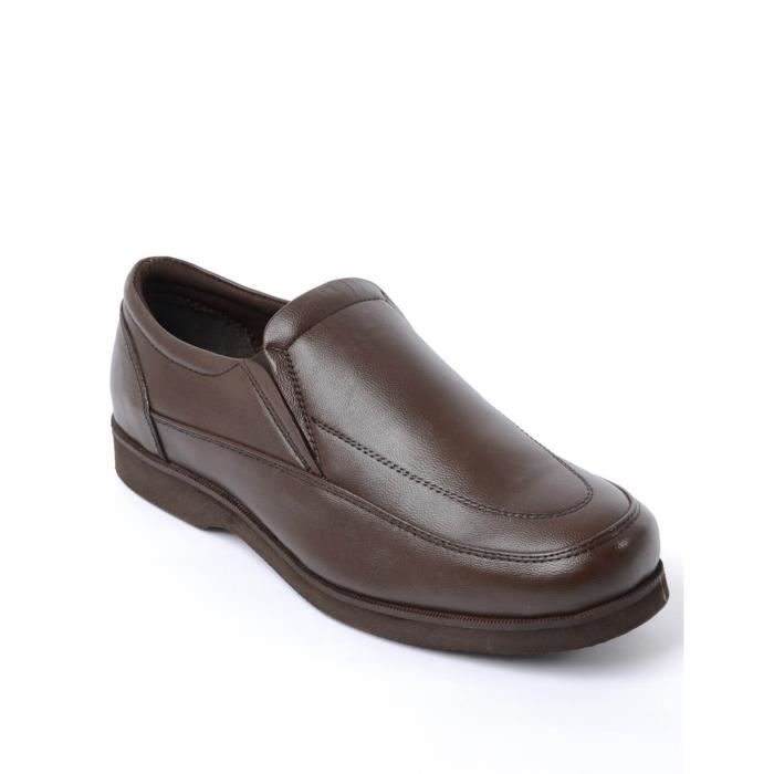 slip on cuir homme