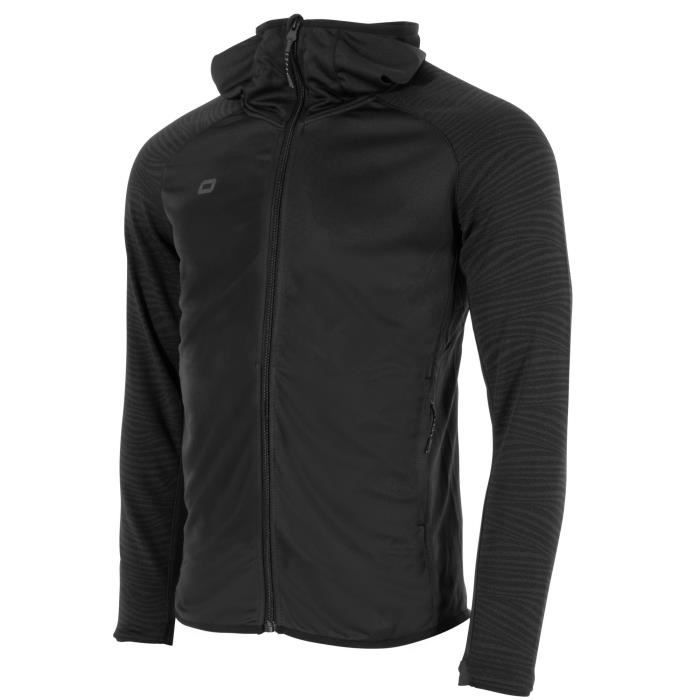 veste de survêtement zippé à capuche stanno functionals ii - homme - noir - multisport - running