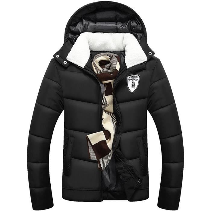 Doudoune noir Homme hiver a XL Noir Cdiscount Pr t Porter
