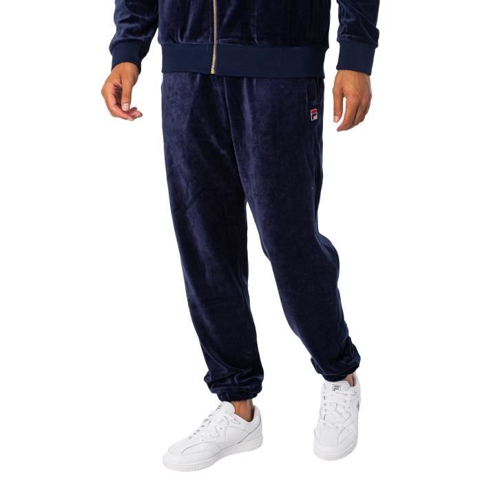 Pantalon de jogging en velours pour homme Fila Sullivan Bleu Bleu Cdiscount Sport