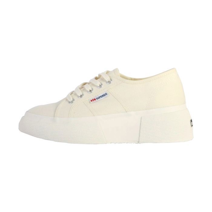 Superga Basket Basse à Lacets Superga Bubble - Beige Naturel