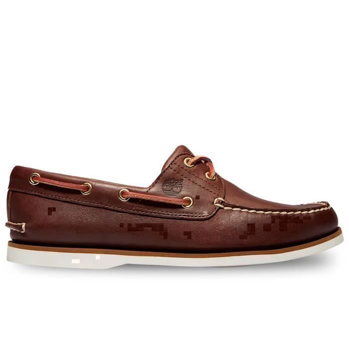 Timberland Timberland Classic Boat 2 Eye Chaussures Bateau pour Homme Marron TB174035214