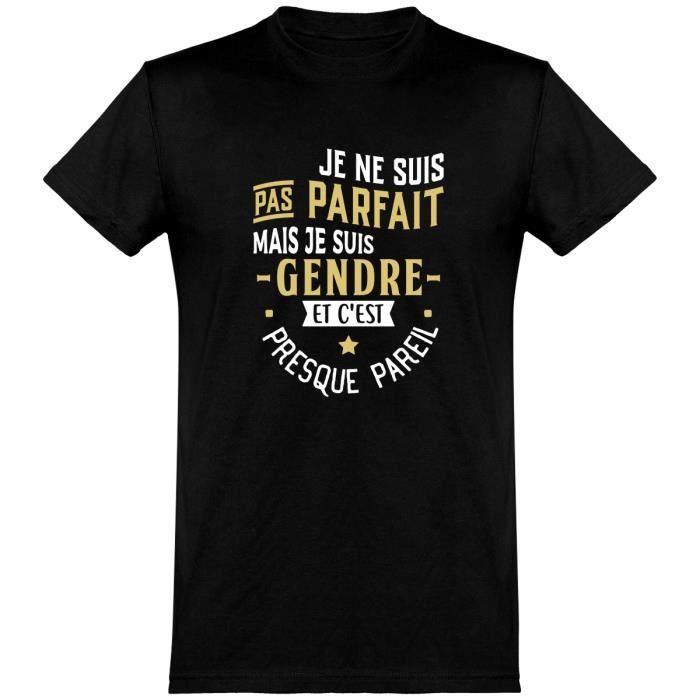 Tee shirt homme humour | Cadeau imprimé en France | 100% coton, 185gr ...
