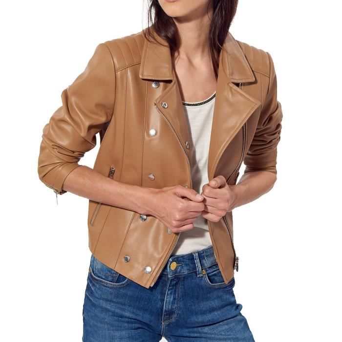 veste camel femme