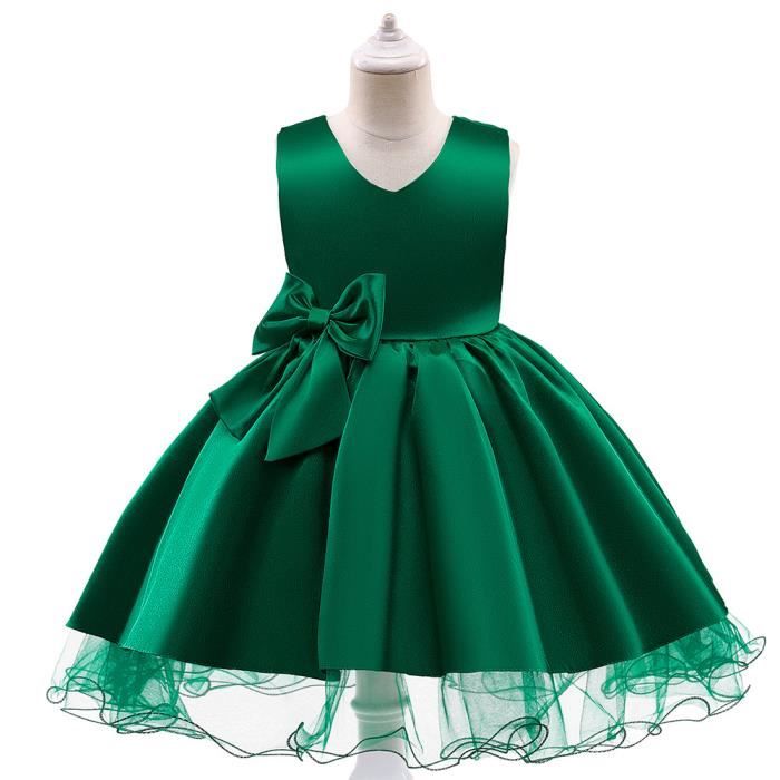 3 12 ans Robe enfant robe de soiree fille robe de princesse Vert Cdiscount Pret a Porter