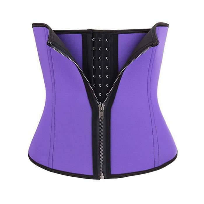 Corset Amincissant Pour Femme Avec 3 Rangées De Crochets Et Fermeture éclair - Taille XS
