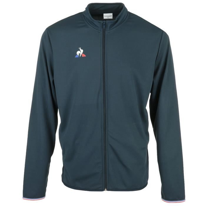 Veste de sport Le Coq Sportif Training FZ Sweat - Homme - Bleu - Manches longues - Respirant