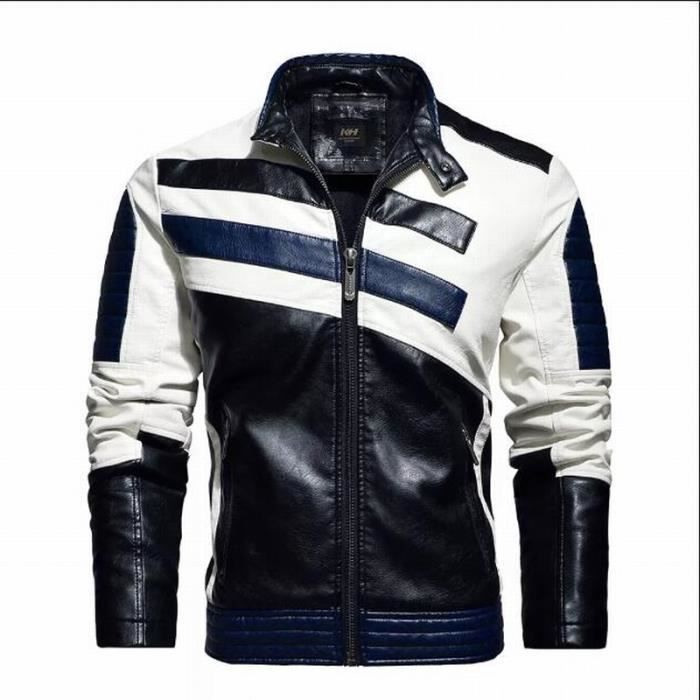 Hommes Vintage moto veste 2022 hommes mode nouveau motard en cuir