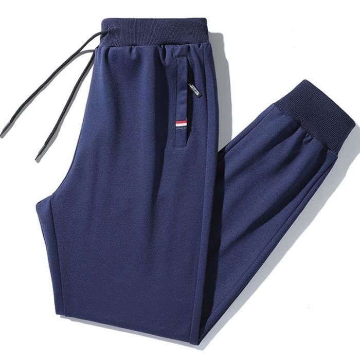 Pantalon jogging homme en polaire - haute qualité - coton - Bleu foncé Bleu  foncé - Cdiscount Prêt-à-Porter