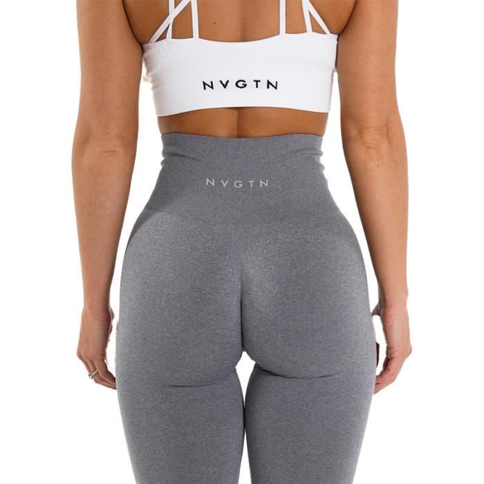 Gris clair Leggings sans couture en Spandex pour femme collant elastique respirant rehausseur de hanche Gris clair Cdiscount Pret a Porter