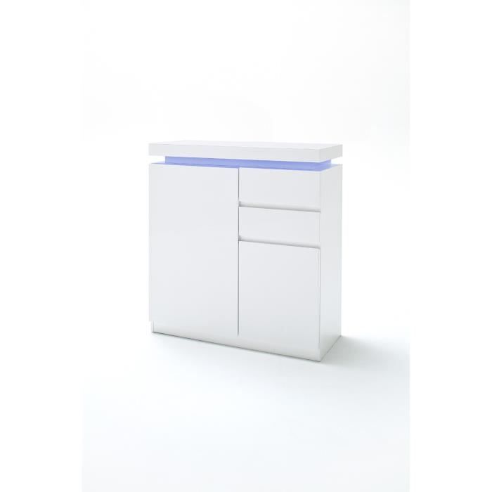 Meuble Chaussure Blanc Laque Led Achat Vente Pas Cher