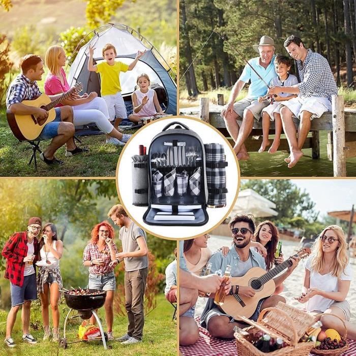 JOYIN Jeu De Cuisine Pour Enfants, Panier De Pique Nique Portable A Musique Et Lumieres Changeantes Four A Micro Ondes Po Amz