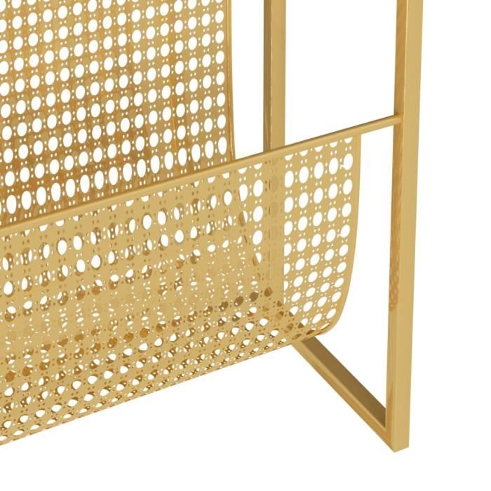 Porte-revue Art Déco En Acier Laqué Noir – Lignes épurées