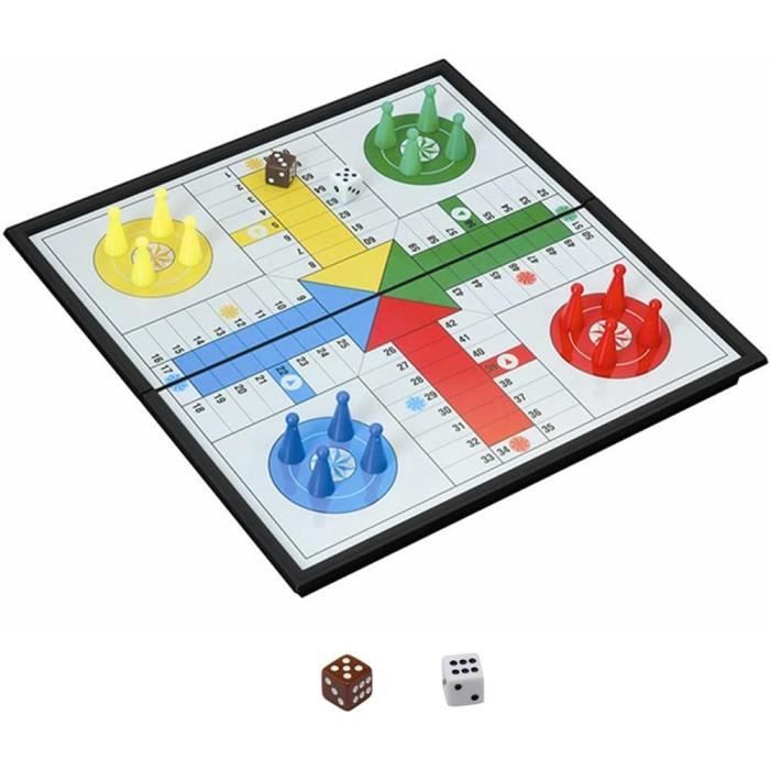 Ludo Ensemble De Jeu De Société Magnétique Pliable24,9 CmCadeau Amusant Pour Enfants (Angle