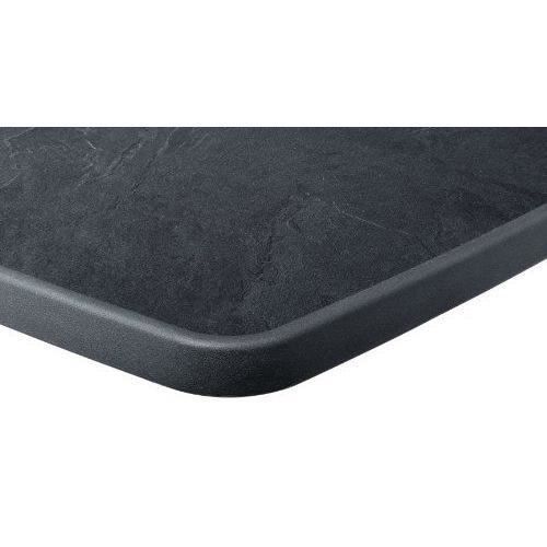 sieger   table de jardin carré acier gris 70 x 70cm - 211/g