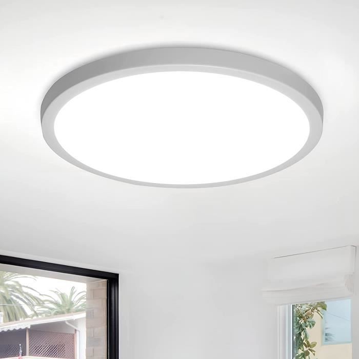 Plafonnier De Surface Led 18w 1620lm Rond Extra Plat 225mm - Blanc