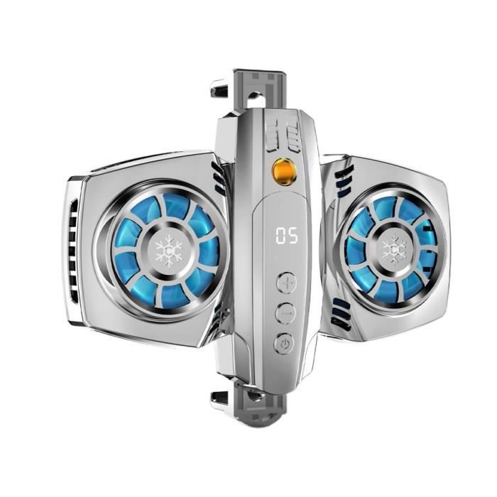 Refroidisseur de téléphone portable à double cœur affichage température