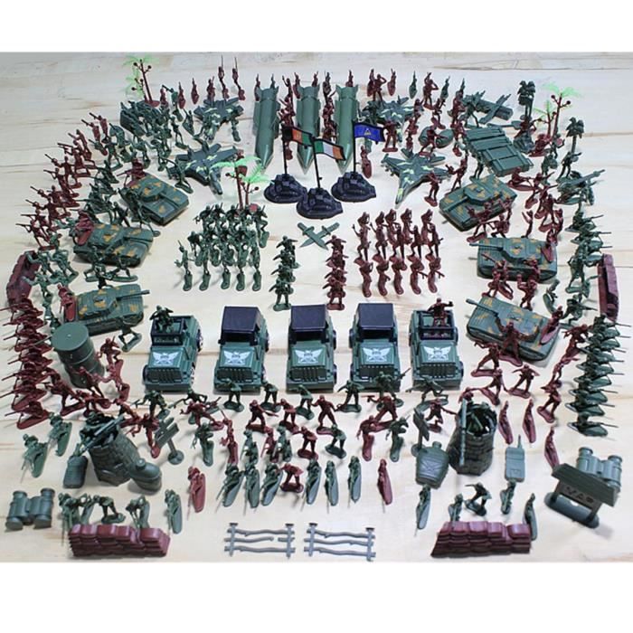 véhicules militaires Deao 56 pieces Militaire Armée Play Set avec carte toy soldiers