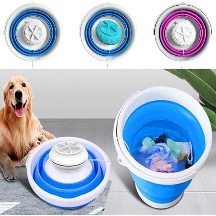 Mini Machine à Laver Pliable De Voyage 12L - Ultra Silencieuse 45dB - Idéale Pour Sous-vêtements, Linge Bébé & Chaussettes - Violet