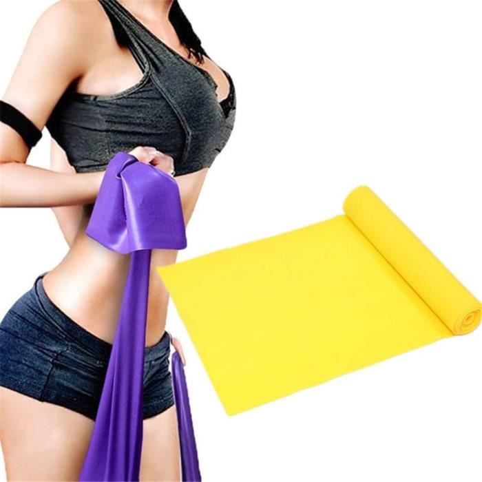 Bandres élastiques De Résistance Wanfoou - 2 Sangles De Yoga Avec 8 Passants - Pour étirement, Fitness, Danse