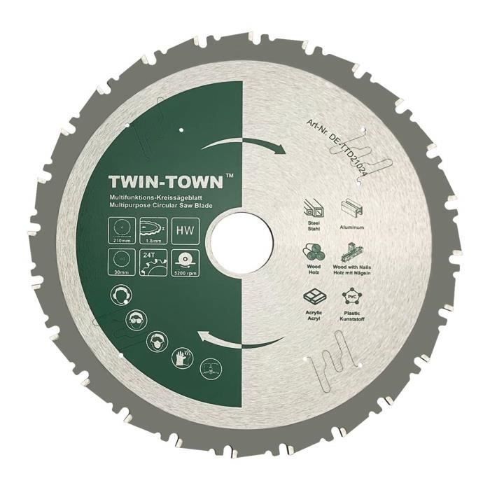 Disque à tronçonner bois/plastique 230 mm. Tranchant en carbure de tungstène | Leroy Merlin