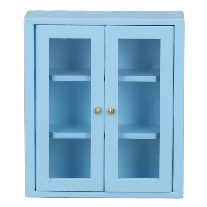 SURENHAP Armoire de maison de poupée Armoire Miniature en bois pour maison de poupée 1:12