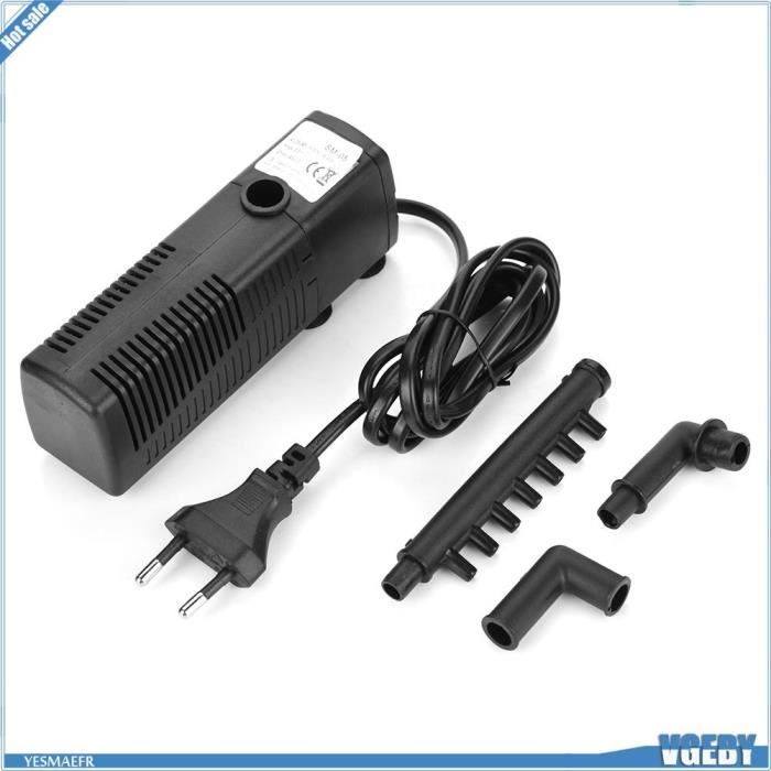 Meilleurs prix pour Pompe de Filtre Aquarium Submersible - V GEBY - SM-05 - 5W - Débit Réglable - Silencieuse