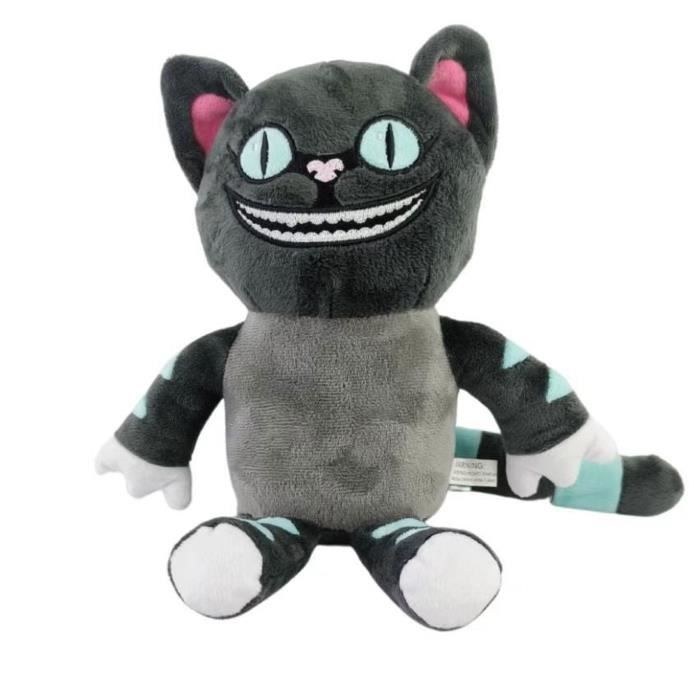 Peluche chat du Cheshire Poup e en peluche avec figurine de film d