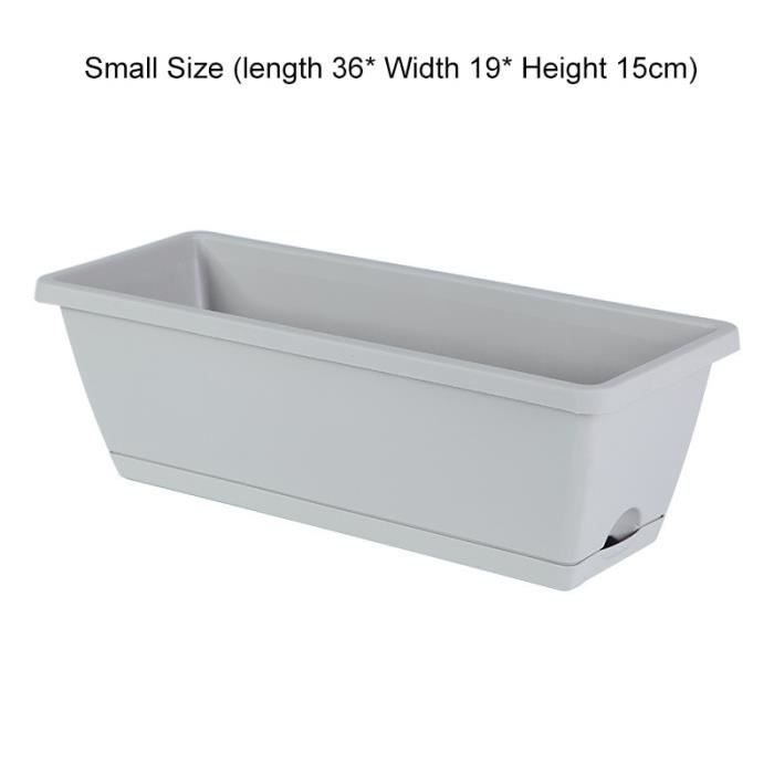 MERRYHAPY 3pièces Plateau Rectangulaire Pour Pot De Fleur Anti-Fuite Beige Collecteur Eau Pour Plantes Intérieur Extérieur Jardin